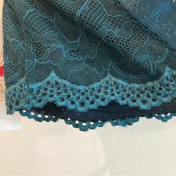 EWA MICHALAK Sz 32 J Emerald Lace Adjustable Straps Underwire Unpadded Bra NWT - Picture 13 of 13